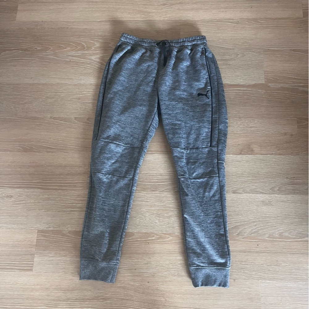 Darker grey puma jogger sweatpants